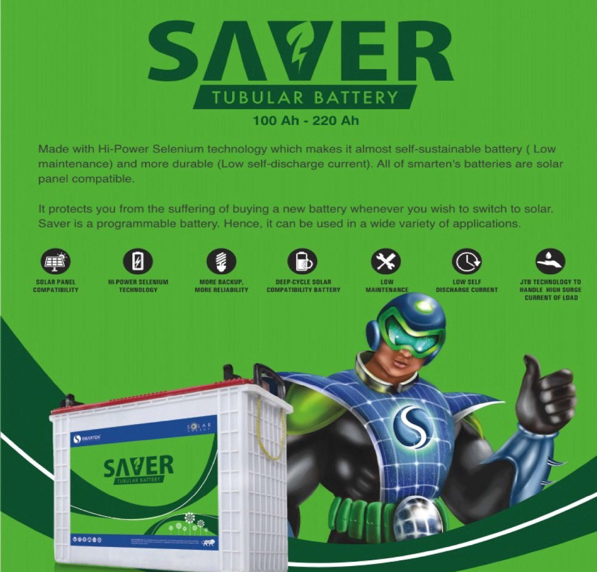 SAVER TUBULAR BATTERY